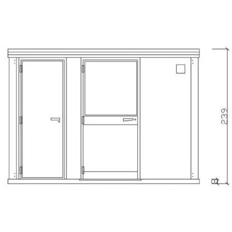 Módulo Sanitario PMR nuevo con WC PMR y Lavabo PMR