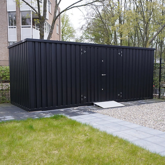 Contenedor de almacenamiento de 5 x 2 metros – con puerta doble&nbsp;