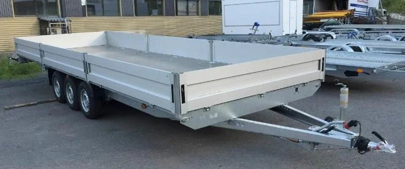 Plataforma lateral abatible Boss 600 x 200 cm 3500 KG + rampas + muletas